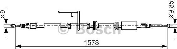 BOSCH 1 987 482 314 - Cavo comando, Freno stazionamento autozon.pro