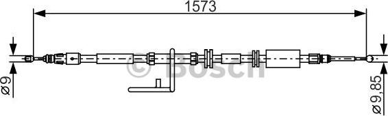 BOSCH 1 987 482 313 - Cavo comando, Freno stazionamento autozon.pro