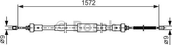 BOSCH 1 987 482 384 - Cavo comando, Freno stazionamento autozon.pro