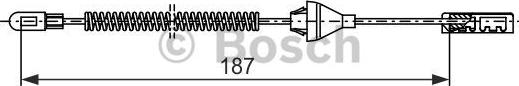 BOSCH 1 987 482 382 - Cavo comando, Freno stazionamento autozon.pro