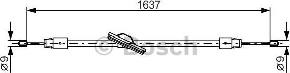 BOSCH 1 987 482 330 - Cavo comando, Freno stazionamento autozon.pro