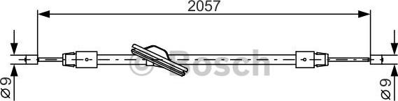 BOSCH 1 987 482 331 - Cavo comando, Freno stazionamento autozon.pro