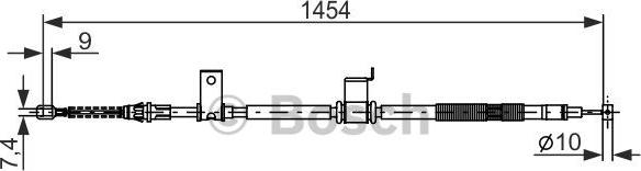 BOSCH 1 987 482 294 - Cavo comando, Freno stazionamento autozon.pro