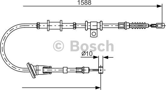 BOSCH 1 987 482 245 - Cavo comando, Freno stazionamento autozon.pro