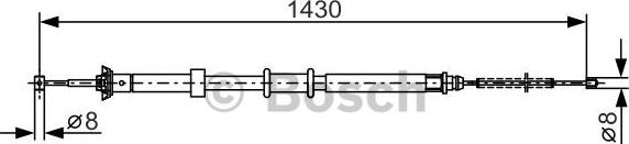 BOSCH 1 987 482 240 - Cavo comando, Freno stazionamento autozon.pro