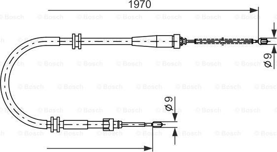 BOSCH 1 987 482 253 - Cavo comando, Freno stazionamento autozon.pro