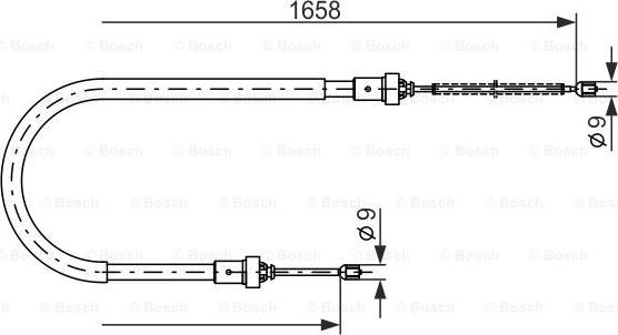 BOSCH 1 987 482 234 - Cavo comando, Freno stazionamento autozon.pro