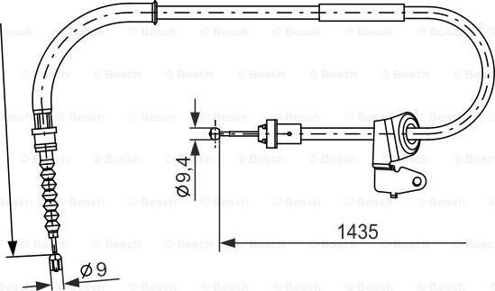 BOSCH 1 987 482 230 - Cavo comando, Freno stazionamento autozon.pro