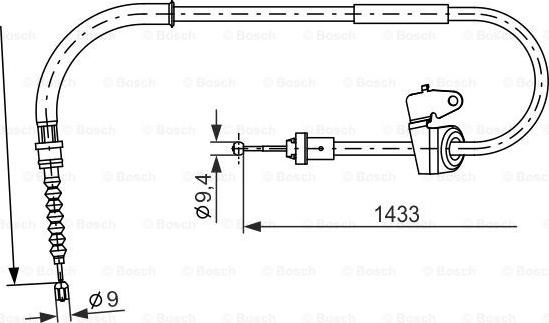 BOSCH 1 987 482 231 - Cavo comando, Freno stazionamento autozon.pro