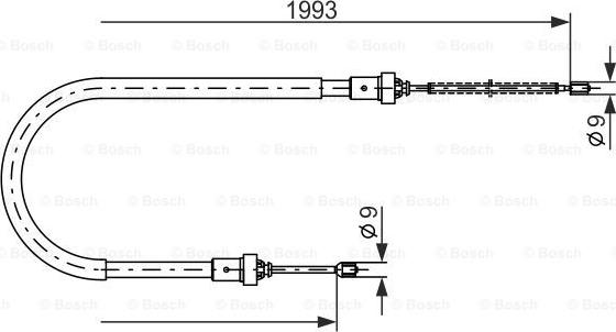 BOSCH 1 987 482 233 - Cavo comando, Freno stazionamento autozon.pro