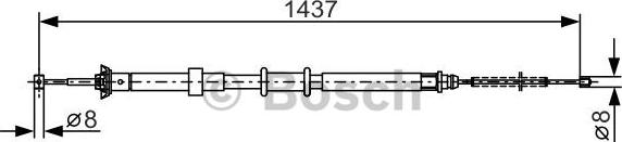 BOSCH 1 987 482 237 - Cavo comando, Freno stazionamento autozon.pro