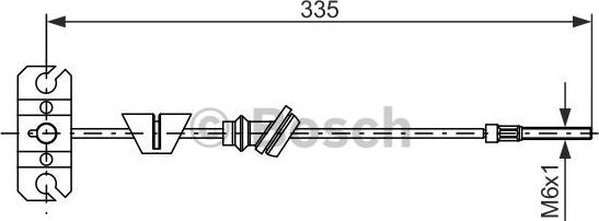 BOSCH 1 987 482 225 - Cavo comando, Freno stazionamento autozon.pro