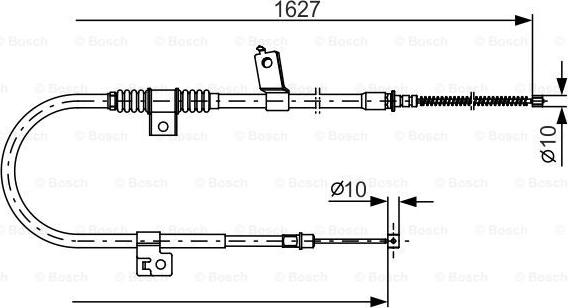 BOSCH 1 987 482 274 - Cavo comando, Freno stazionamento autozon.pro