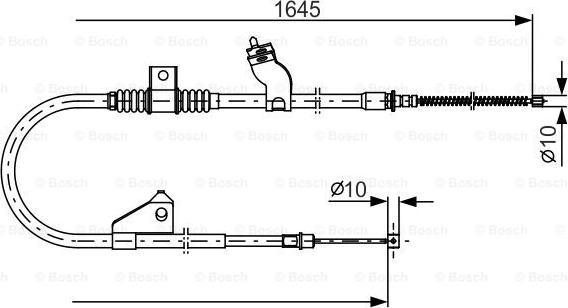 BOSCH 1 987 482 275 - Cavo comando, Freno stazionamento autozon.pro