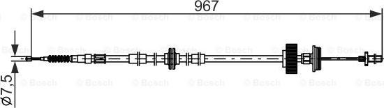 BOSCH 1 987 482 794 - Cavo comando, Freno stazionamento autozon.pro