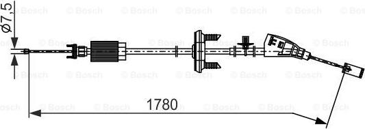 BOSCH 1 987 482 796 - Cavo comando, Freno stazionamento autozon.pro