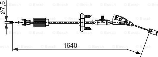 BOSCH 1 987 482 798 - Cavo comando, Freno stazionamento autozon.pro