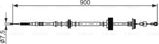 BOSCH 1 987 482 793 - Cavo comando, Freno stazionamento autozon.pro