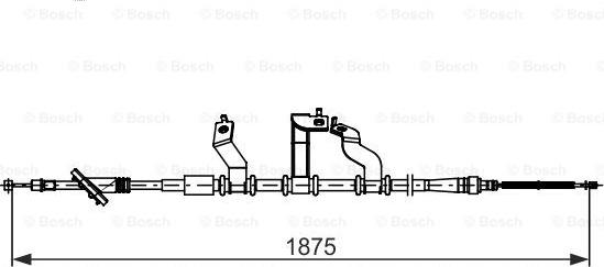 BOSCH 1 987 482 742 - Cavo comando, Freno stazionamento autozon.pro