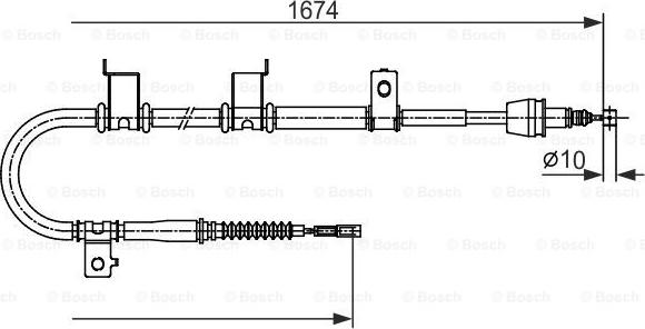 BOSCH 1 987 482 714 - Cavo comando, Freno stazionamento autozon.pro