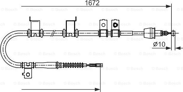 BOSCH 1 987 482 713 - Cavo comando, Freno stazionamento autozon.pro