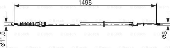 BOSCH 1 987 482 789 - Cavo comando, Freno stazionamento autozon.pro