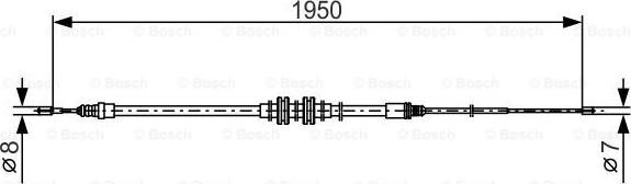 BOSCH 1 987 482 785 - Cavo comando, Freno stazionamento autozon.pro