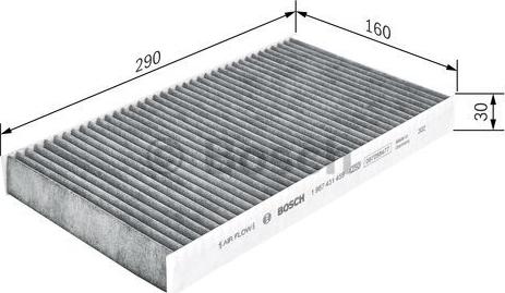 BOSCH 1 987 431 459 - Filtro, Aria abitacolo autozon.pro