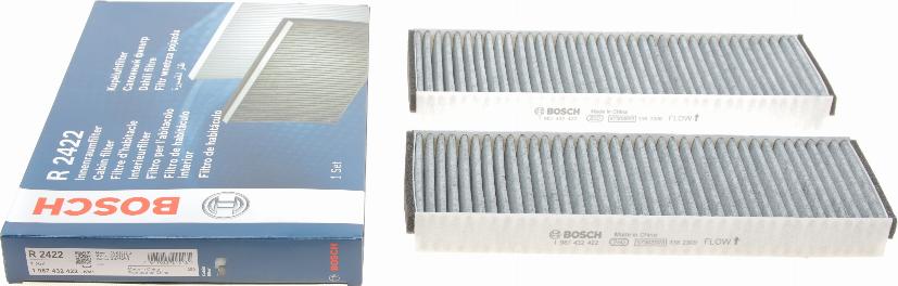 BOSCH 1 987 432 422 - Filtro, Aria abitacolo autozon.pro