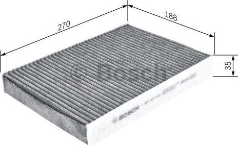 BOSCH 1 987 432 549 - Filtro, Aria abitacolo autozon.pro