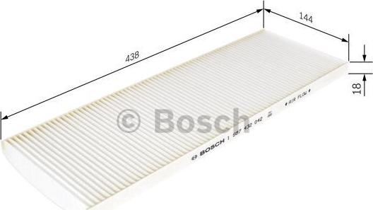 BOSCH 1 987 432 042 - Filtro, Aria abitacolo autozon.pro