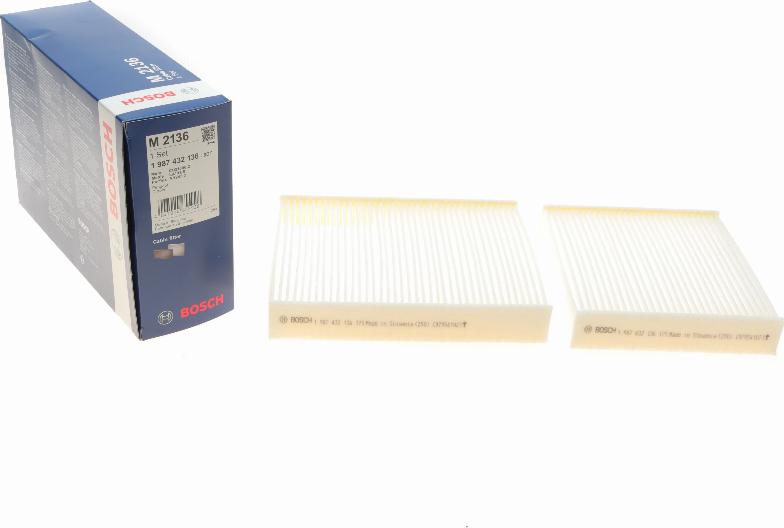 BOSCH 1 987 432 136 - Filtro, Aria abitacolo autozon.pro