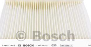 BOSCH 1 987 432 121 - Filtro, Aria abitacolo autozon.pro