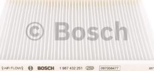 BOSCH 1 987 432 251 - Filtro, Aria abitacolo autozon.pro