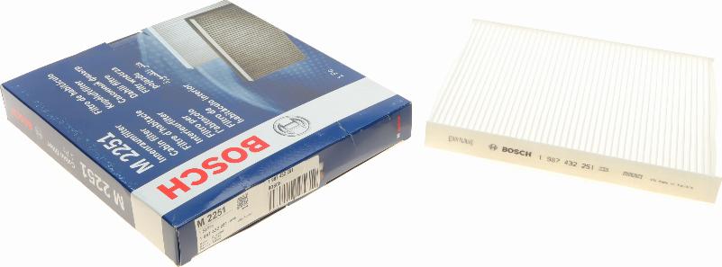 BOSCH 1 987 432 251 - Filtro, Aria abitacolo autozon.pro