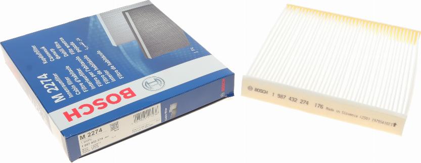 BOSCH 1 987 432 274 - Filtro, Aria abitacolo autozon.pro