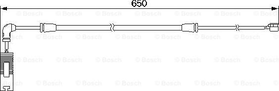 BOSCH 1 987 474 960 - Contatto segnalazione, Usura past. freno / mat. d'attrito autozon.pro