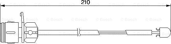 BOSCH 1 987 474 938 - Contatto segnalazione, Usura past. freno / mat. d'attrito autozon.pro