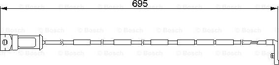 BOSCH 1 987 474 929 - Contatto segnalazione, Usura past. freno / mat. d'attrito autozon.pro