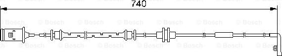 BOSCH 1 987 474 973 - Contatto segnalazione, Usura past. freno / mat. d'attrito autozon.pro