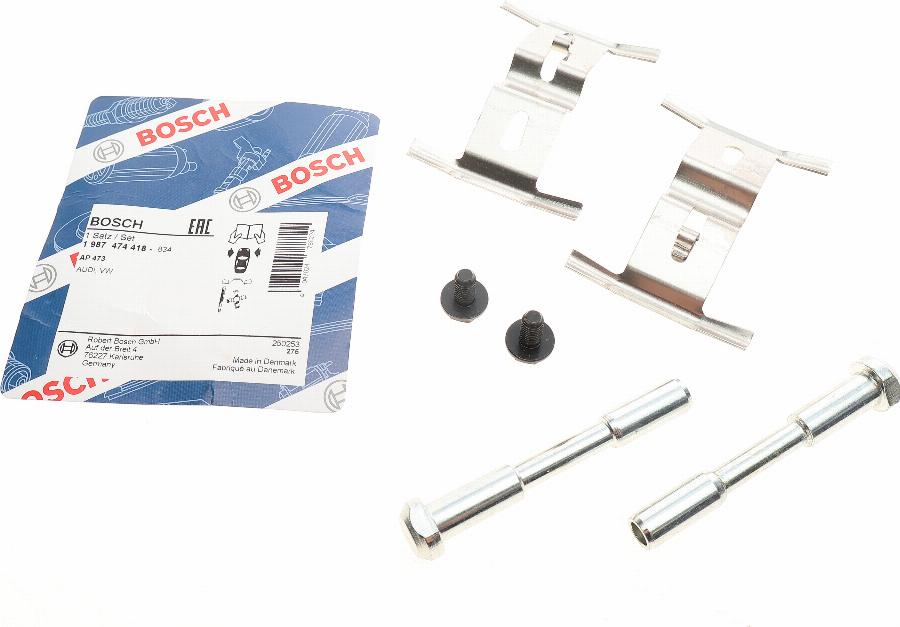 BOSCH 1 987 474 418 - Kit accessori, Pastiglia freno autozon.pro