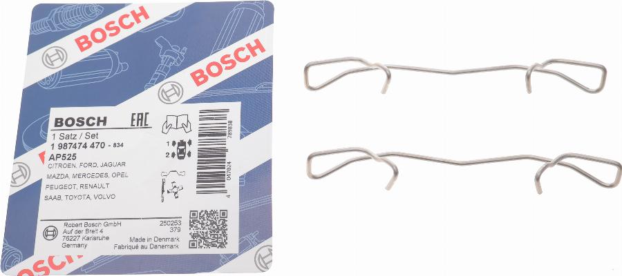 BOSCH 1 987 474 470 - Kit accessori, Pastiglia freno autozon.pro