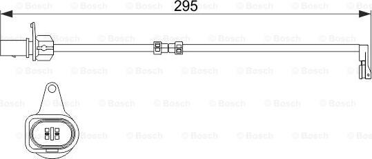 BOSCH 1 987 474 508 - Contatto segnalazione, Usura past. freno / mat. d'attrito autozon.pro