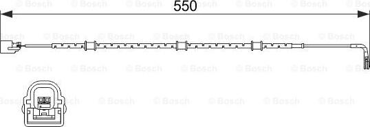 BOSCH 1 987 474 514 - Contatto segnalazione, Usura past. freno / mat. d'attrito autozon.pro