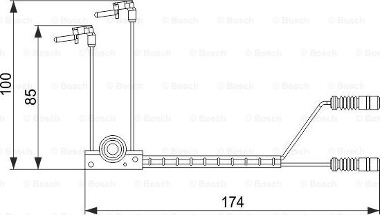 BOSCH 1 987 474 584 - Contatto segnalazione, Usura past. freno / mat. d'attrito autozon.pro