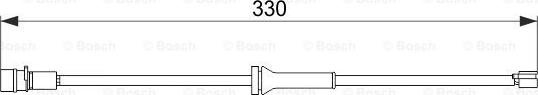 BOSCH 1 987 474 581 - Contatto segnalazione, Usura past. freno / mat. d'attrito autozon.pro