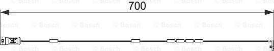 BOSCH 1 987 474 588 - Contatto segnalazione, Usura past. freno / mat. d'attrito autozon.pro