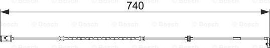 BOSCH 1 987 474 587 - Contatto segnalazione, Usura past. freno / mat. d'attrito autozon.pro