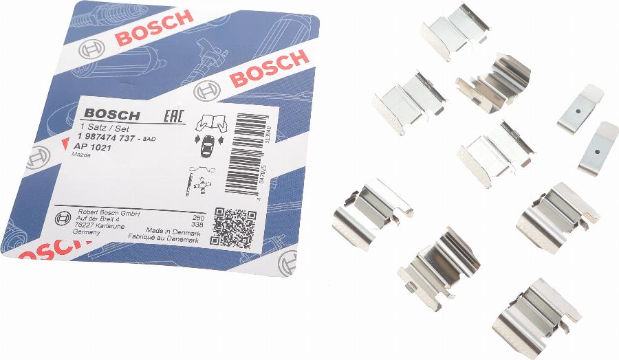 BOSCH 1 987 474 737 - Kit accessori, Pastiglia freno autozon.pro