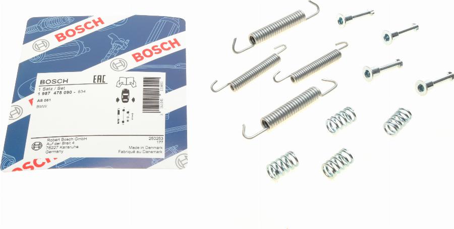 BOSCH 1 987 475 090 - Kit accessori, Ganasce freno stazionamento autozon.pro